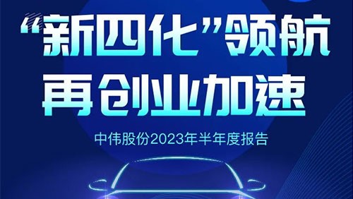 中偉股份2023半年報丨“新四化”領(lǐng) 航 再創(chuàng)業(yè)加速！